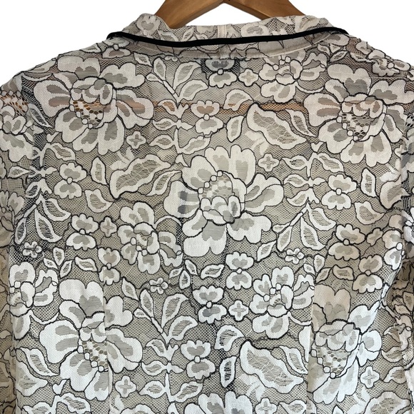 Babaton Aritzia Hopkins blouse in cream & black, size XS excellent condition - Picture 3 of 6